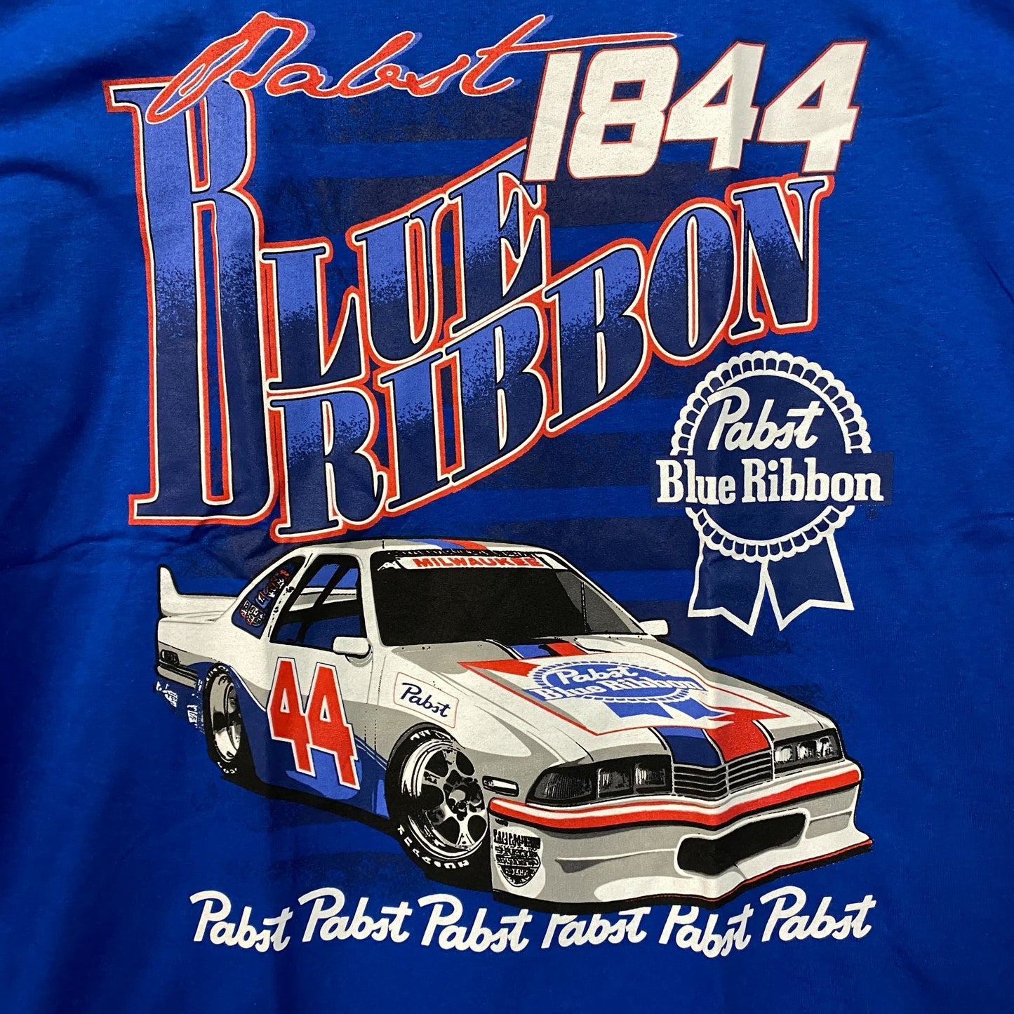 Pabst Blue Ribbon Racing 1844 Promo T-Shirt Large
