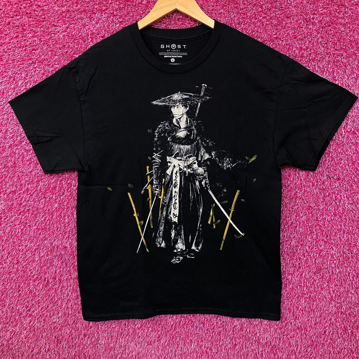 Ghost of Yōtei Atsu Art Game Graphic T-Shirt Large