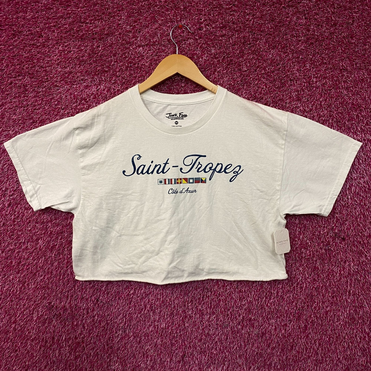 Junk Food Sommer Saint-Tropez Côte d'Azur Crop Tee Medium