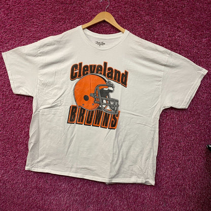 Junk Food Clothing NFL Cleveland Browns Throwback Helmet T-Shirt 2XL