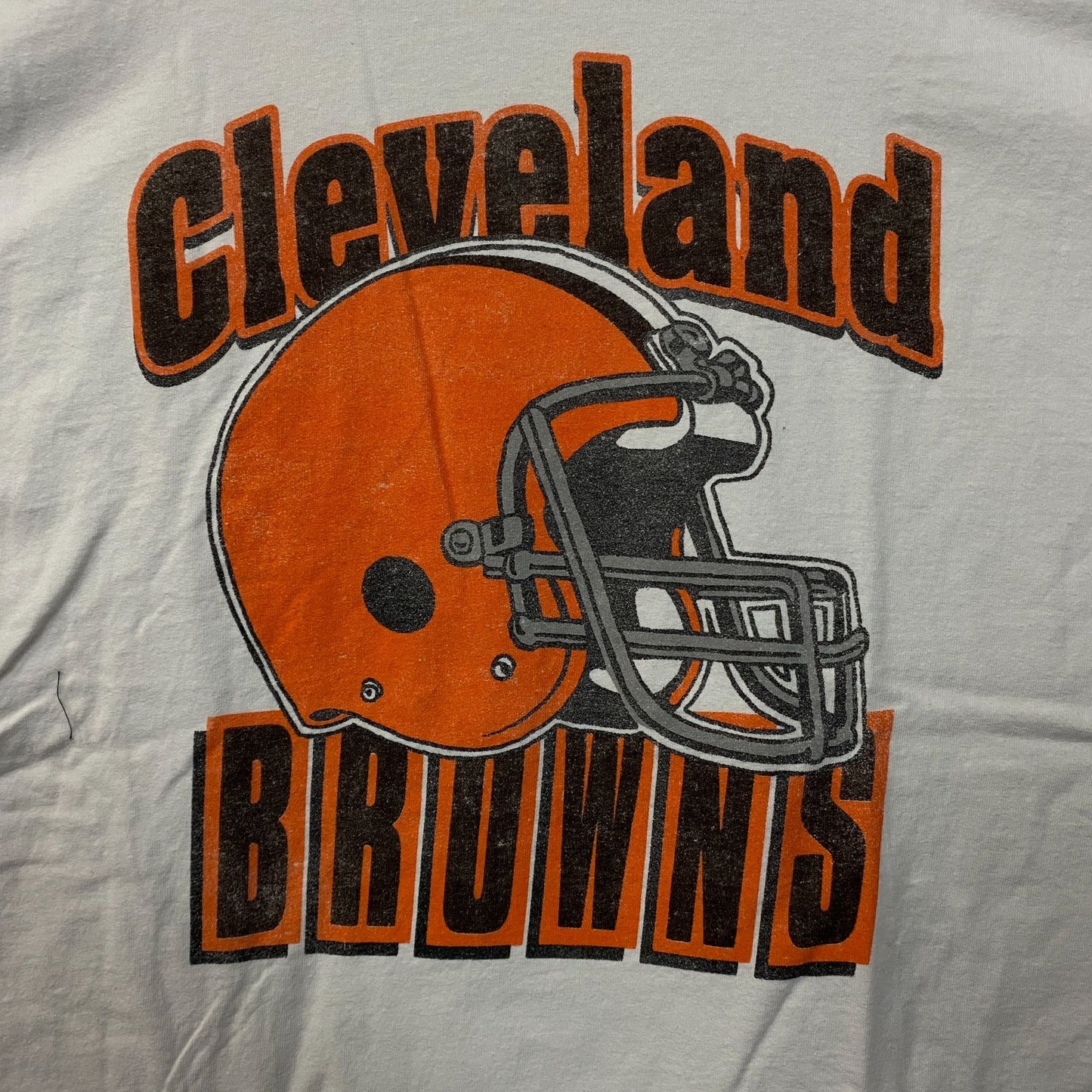 Junk Food Clothing NFL Cleveland Browns Throwback Helmet T-Shirt 2XL