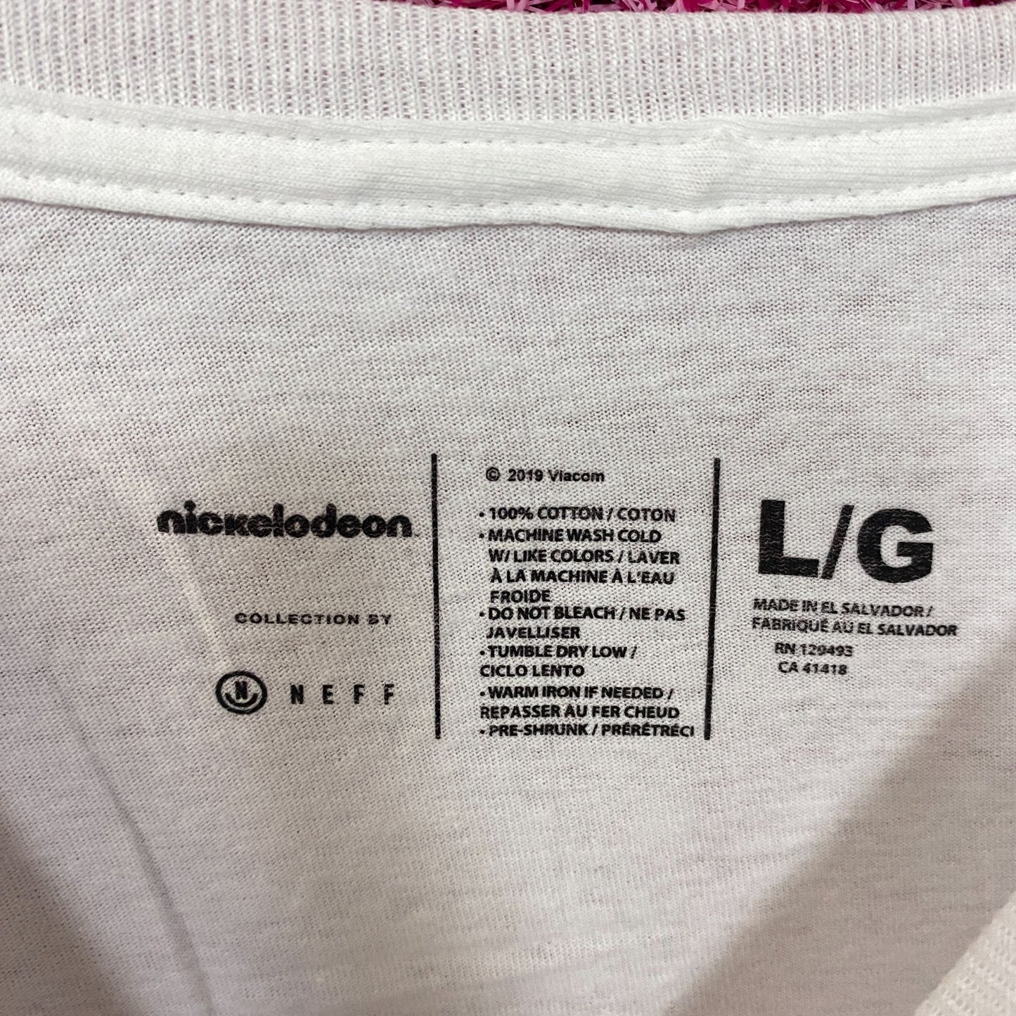 Nickelodeon Rugrats Reptar On Ice Snowflakes Long Sleeve T-Shirt Large