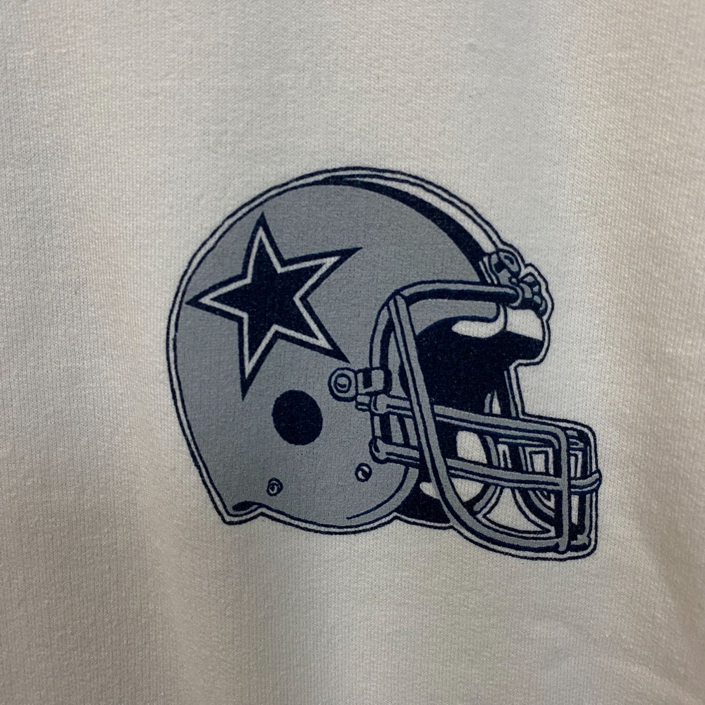 Junk Food Dallas Cowboys Star Sleeve Helmet Logo Crewneck Sweatshirt 2XL