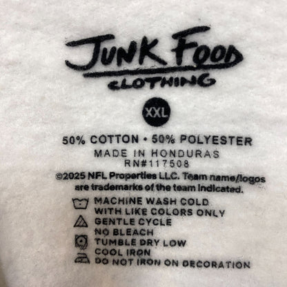 Junk Food Dallas Cowboys Star Sleeve Helmet Logo Crewneck Sweatshirt 2XL