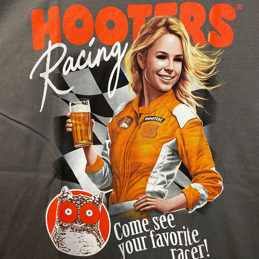 Hooters Racing Come See Your Favorite Racer T-Shirt XL