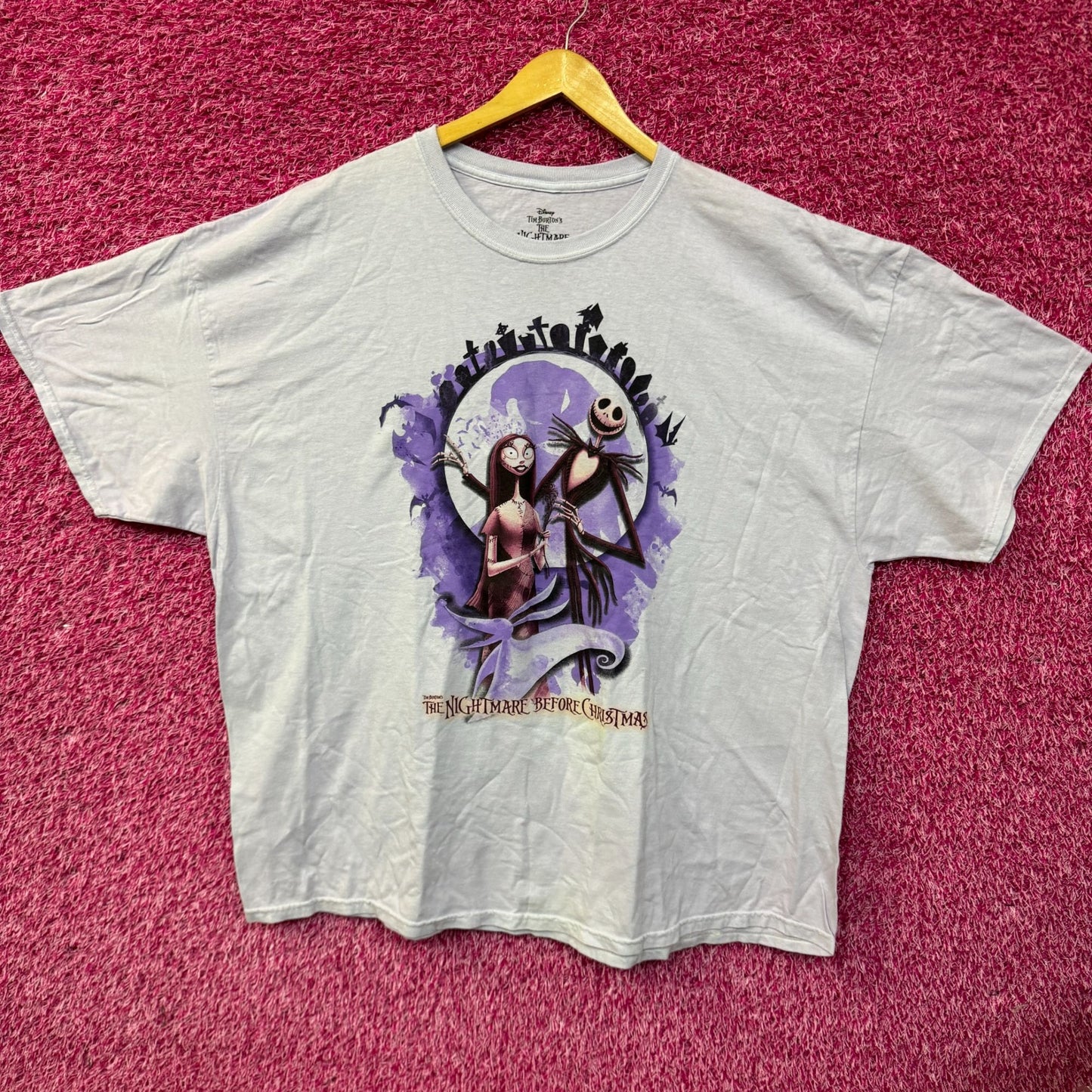 The Nightmare Before Christmas Jack and Sally Lovers Tshirt size 2XL