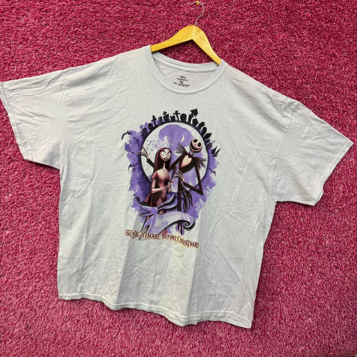 The Nightmare Before Christmas Jack and Sally Lovers Tshirt size 2XL