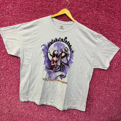 The Nightmare Before Christmas Jack and Sally Lovers Tshirt size 2XL