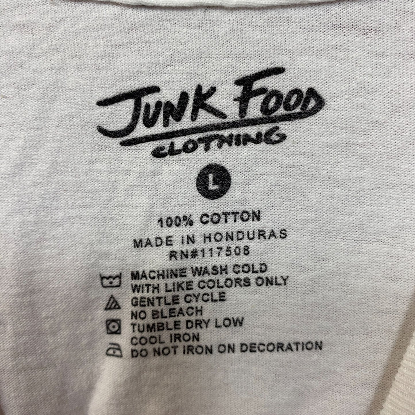 Junk Food Clothing Bonjour Ciao Crop Graphic Tee Large