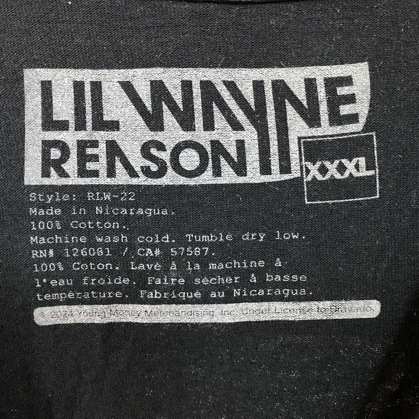 Lil Wayne Real G's Weezy F Baby Young Money Records T-Shirt 3XL
