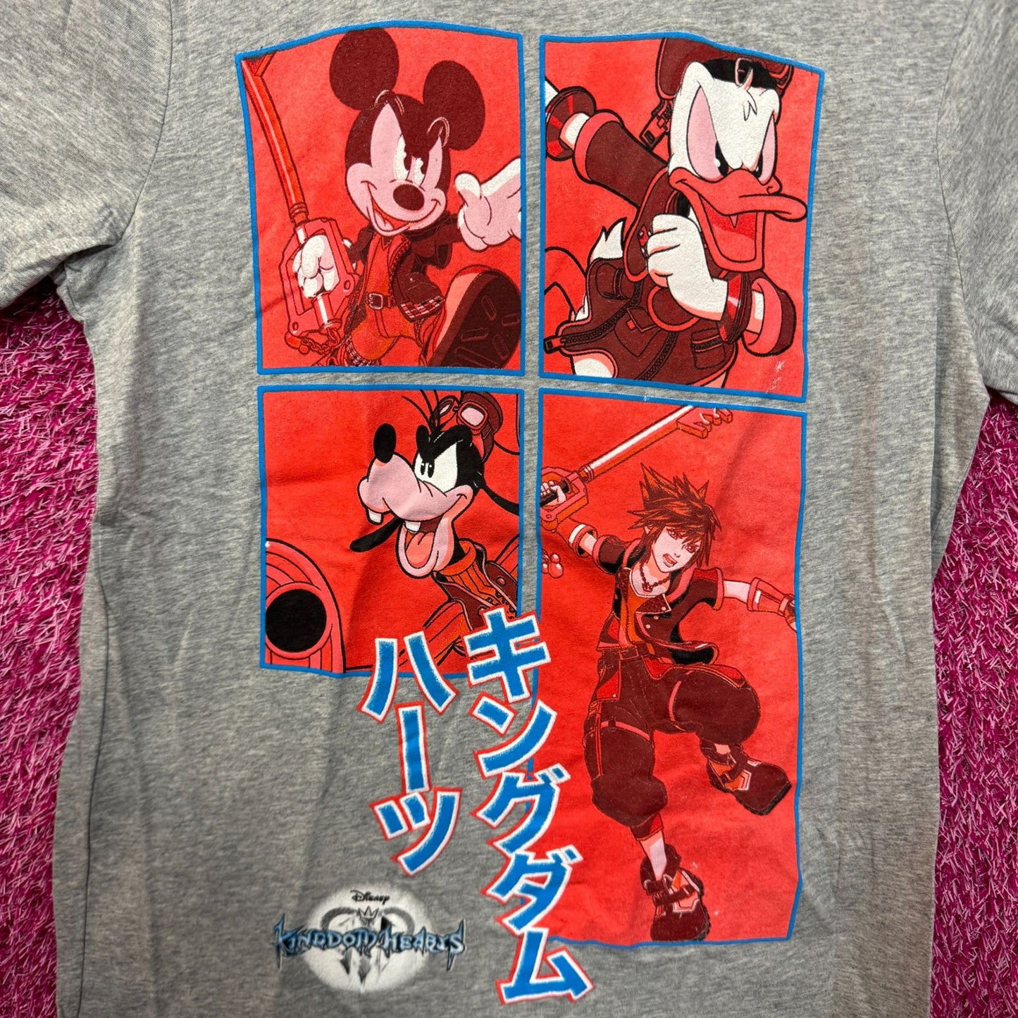 Kingdom Hearts Sora Mickey Donald Goofy Disney Gamers Tee M