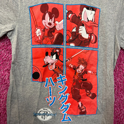 Kingdom Hearts Sora Mickey Donald Goofy Disney Gamers Tee M