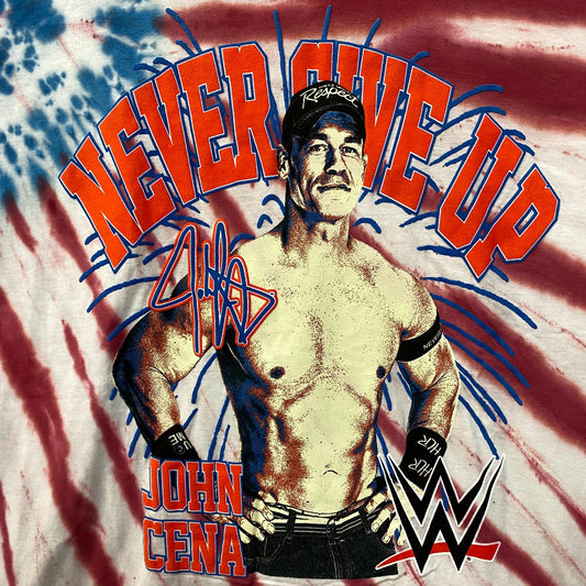 WWE John Cena Never Give Up Tie-Dye T-Shirt 3X