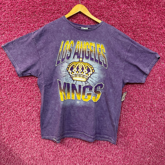 Los Angeles Kings Throwback Team Logo NHL T-shirt Size 2XL