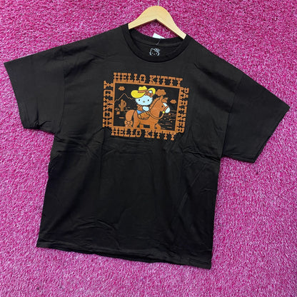 Sanrio Hello Kitty Desert Rodeo Howdy Partner Cute Graphic T-Shirt Large