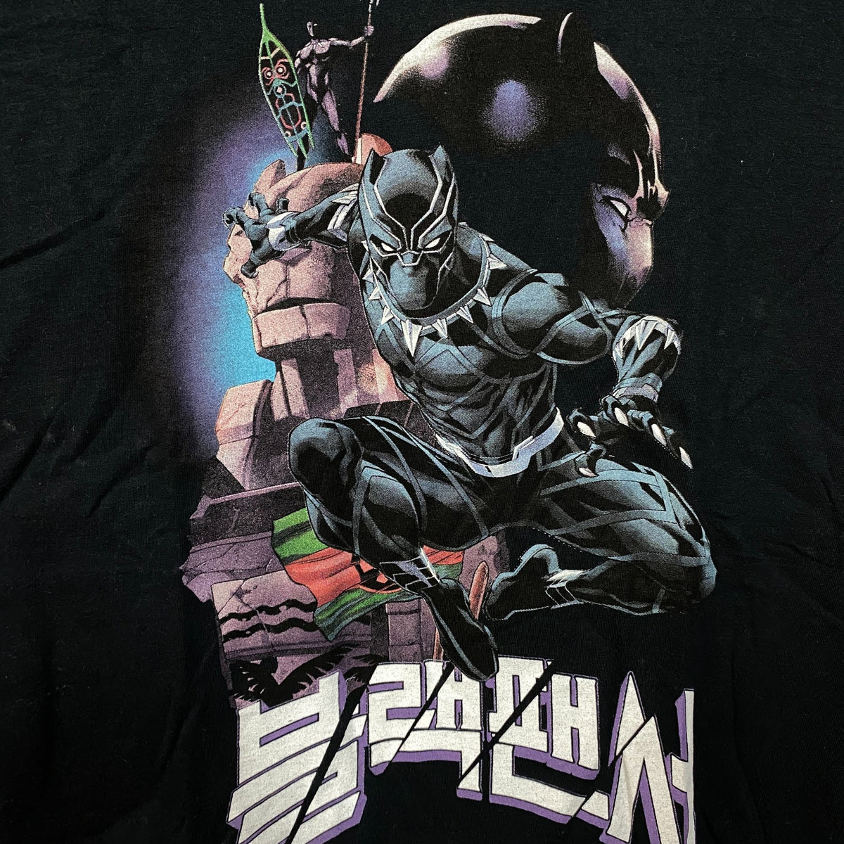 Marvel's Black Panther Exclusive Korean Movie Poster tshirt size Medium