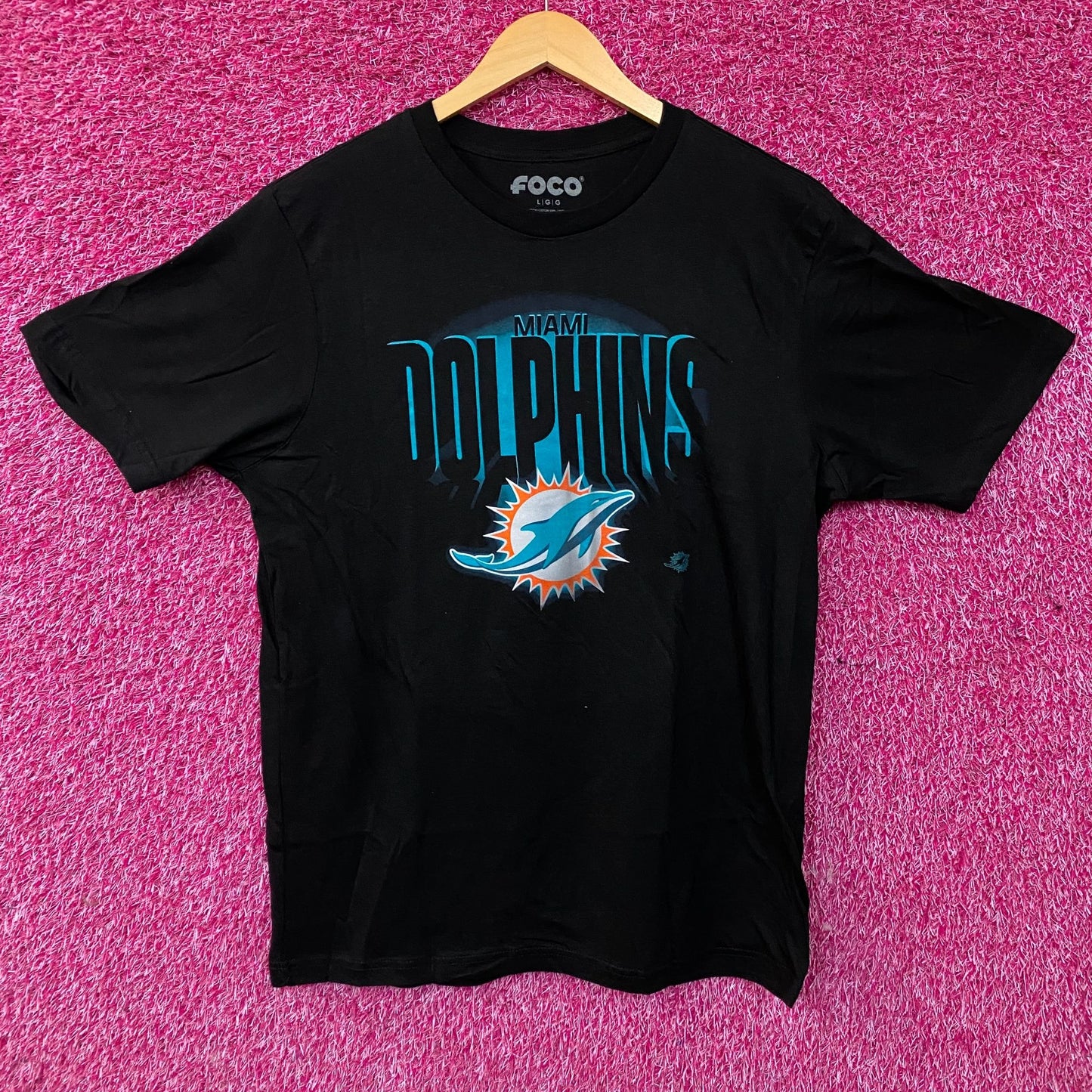 FOCO NFL Miami Dolphins Team Logo Graphic T-Shirt Large