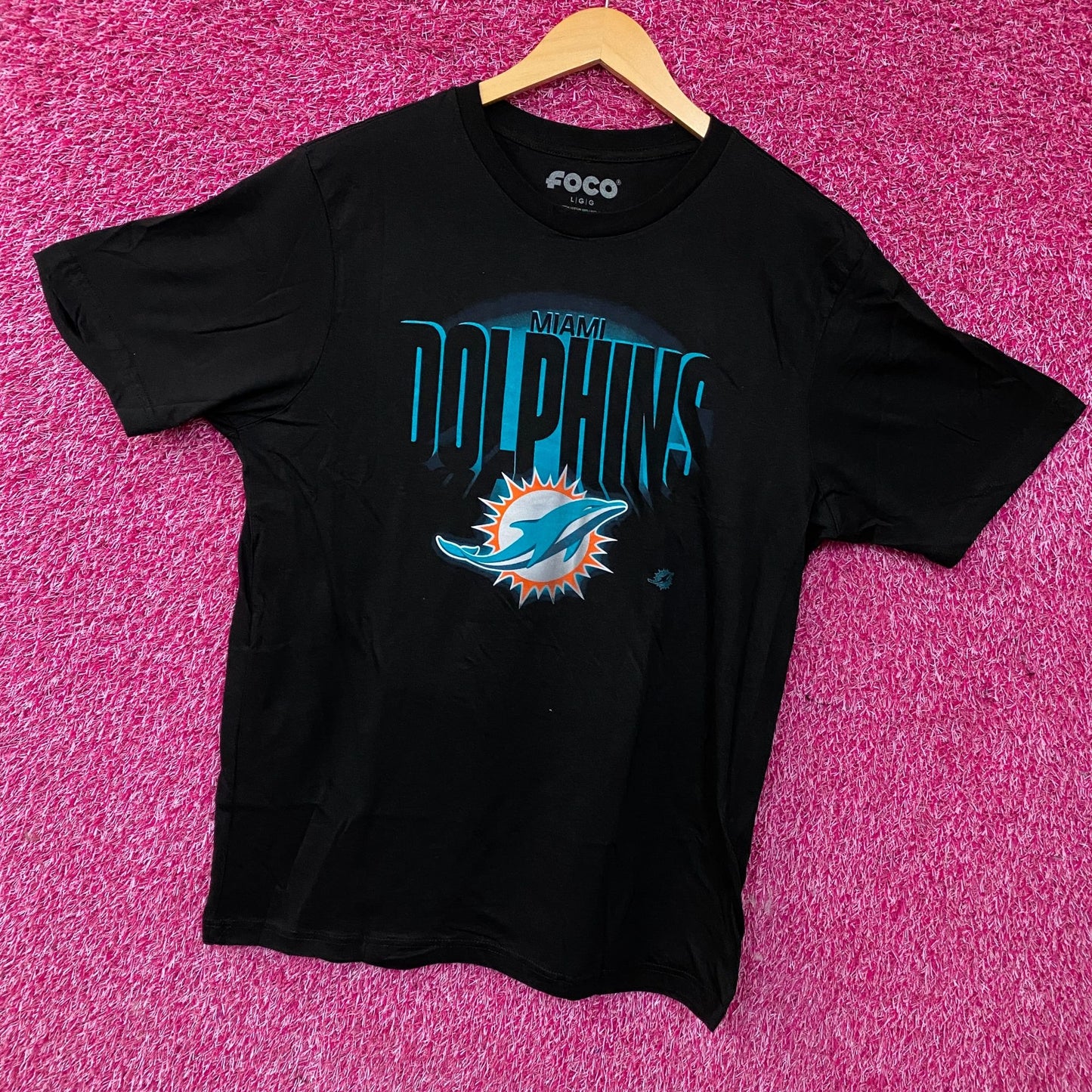 FOCO NFL Miami Dolphins Team Logo Graphic T-Shirt Large