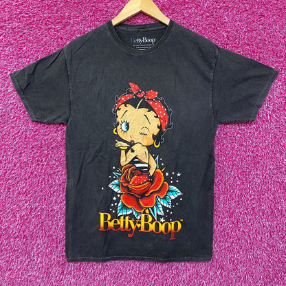 Betty Boop Rose Design T-Shirt S/M