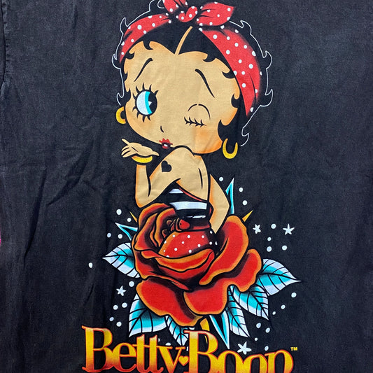 Betty Boop Rose Design T-Shirt S/M