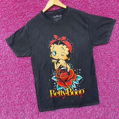Betty Boop Rose Design T-Shirt S/M