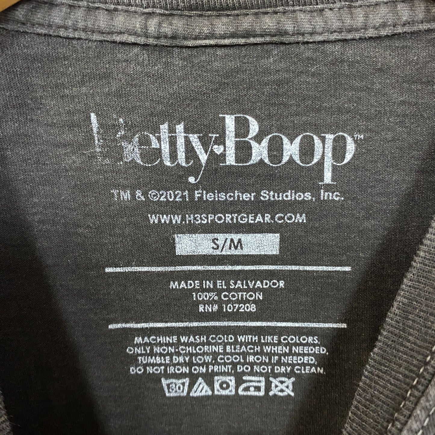 Betty Boop Rose Design T-Shirt S/M