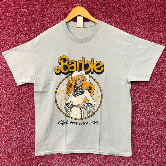 Barbie Cowgirl Style Icon Since 1959 Retro Vintage Style T-Shirt Medium