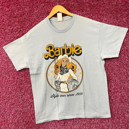 Barbie Cowgirl Style Icon Since 1959 Retro Vintage Style T-Shirt Medium