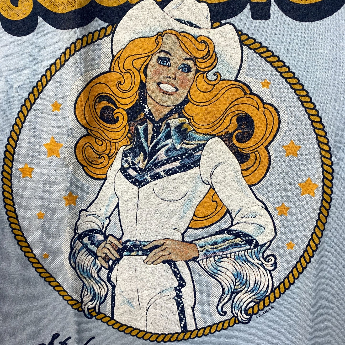 Barbie Cowgirl Style Icon Since 1959 Retro Vintage Style T-Shirt Medium