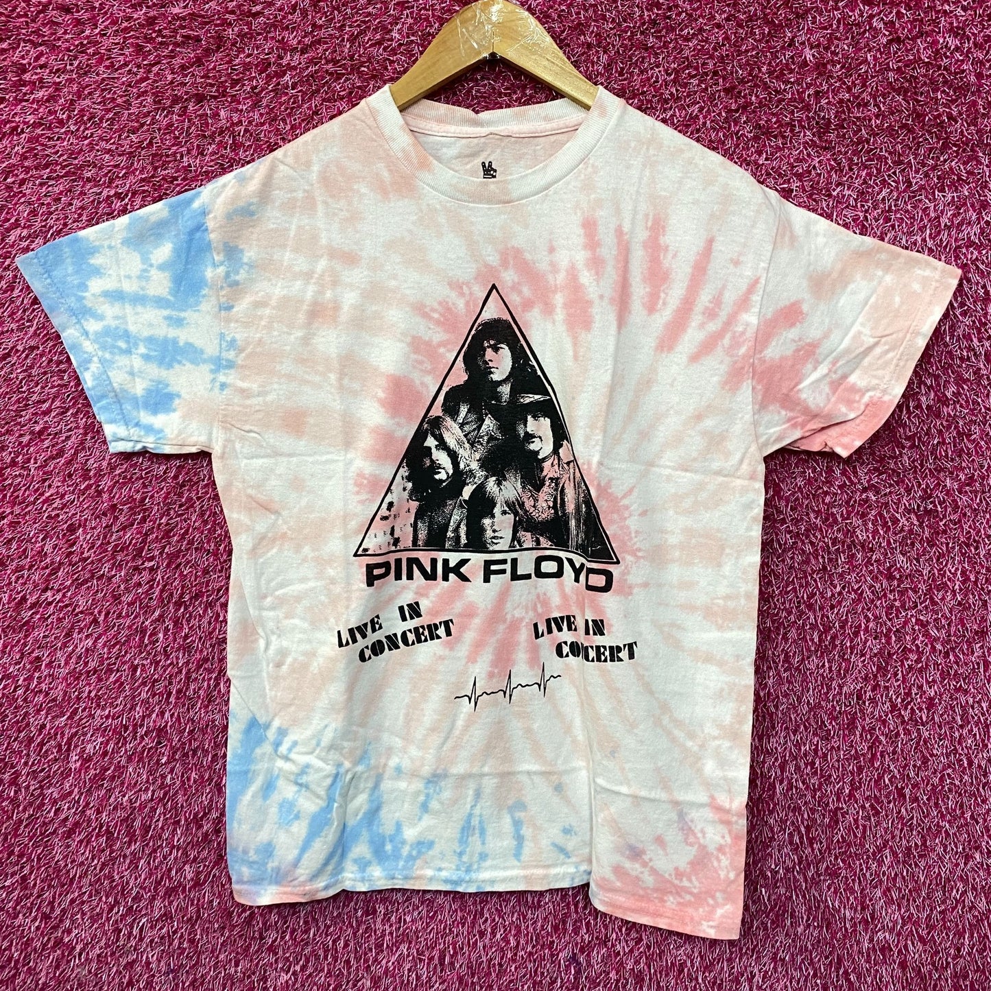 Pink Floyd DSOTM 1973 Live in Concert Tie Dye T-Shirt Small