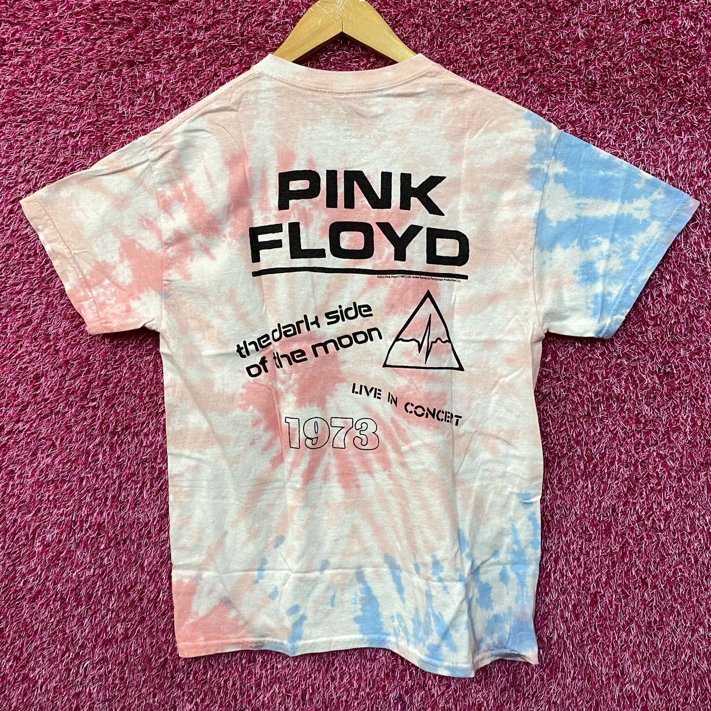 Pink Floyd DSOTM 1973 Live in Concert Tie Dye T-Shirt Small