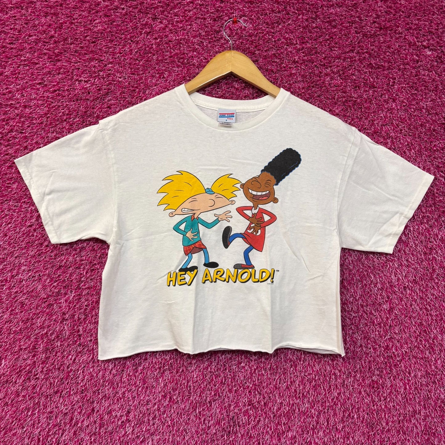 Nickelodeon Hey Arnold Cartoon Crop Top Small