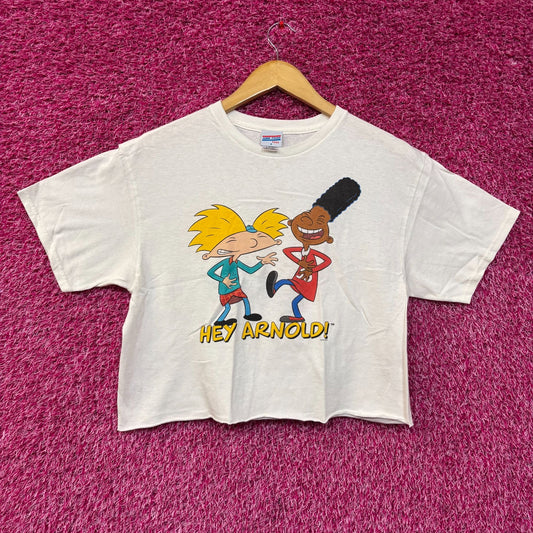 Nickelodeon Hey Arnold Cartoon Crop Top Small