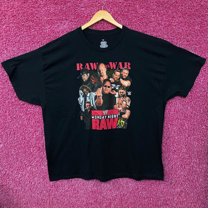 WWE Monday Night Raw Poster Raw is War T-Shirt 3XL