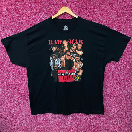 WWE Monday Night Raw Poster Raw is War T-Shirt 3XL