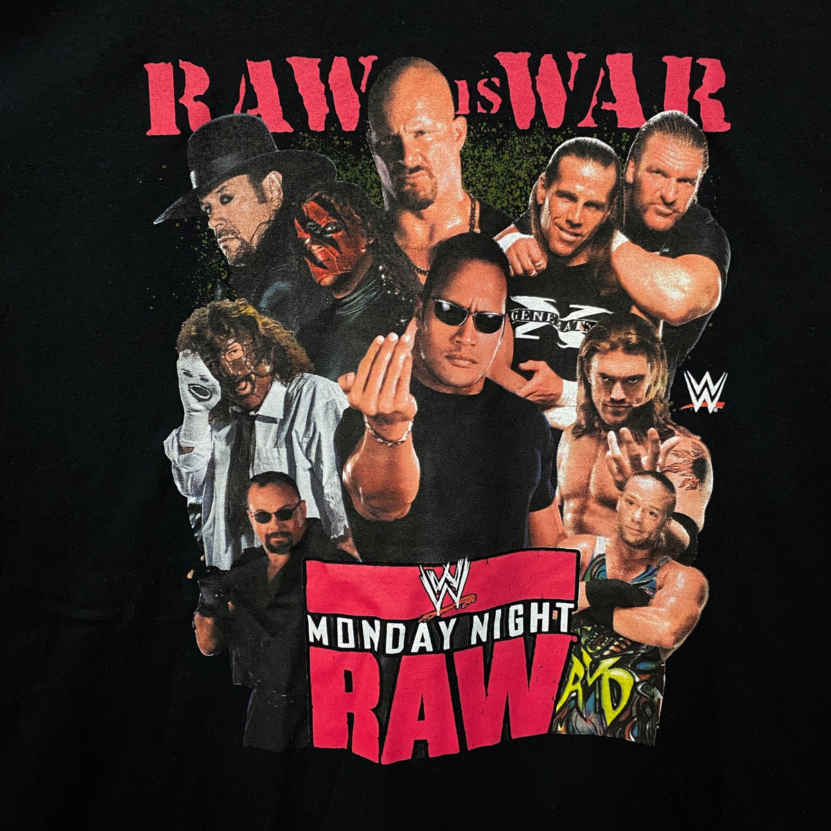 WWE Monday Night Raw Poster Raw is War T-Shirt 3XL