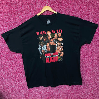 WWE Monday Night Raw Poster Raw is War T-Shirt 3XL