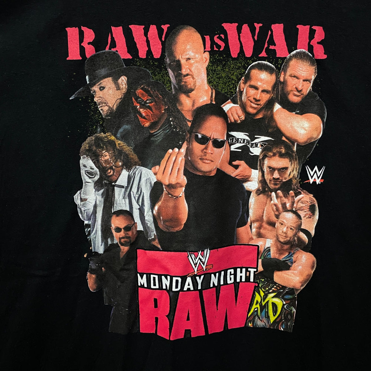 WWE Monday Night Raw Poster Raw is War T-Shirt 3XL