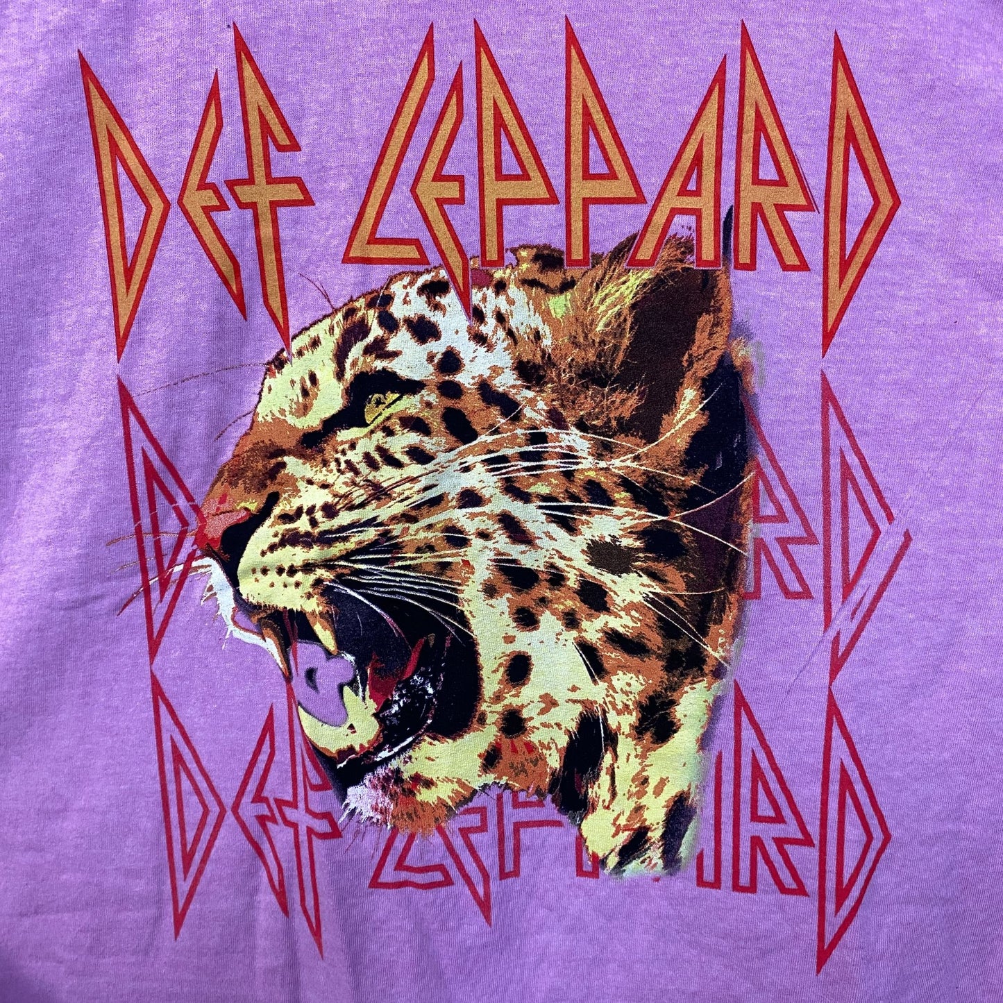 Def Leppard Animals Cheetah oversized rock Tshirt size medium