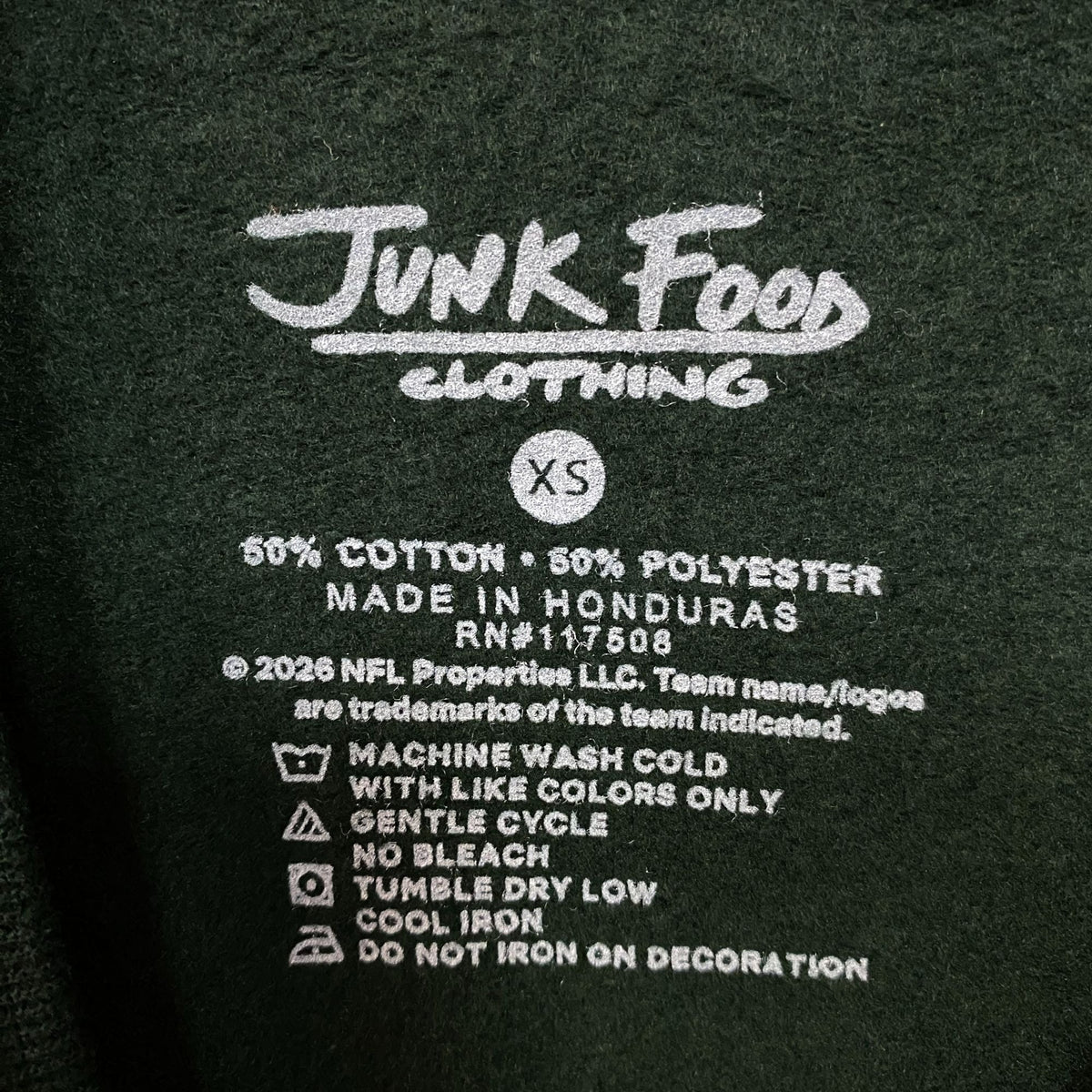 Junk Food Clothing NFL New York Jets Helmet Flea Market Crew Sweatshirt XS