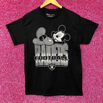 Disney x Junk Food NFL Football Raiders Mickey Mouse T-Shirt Small