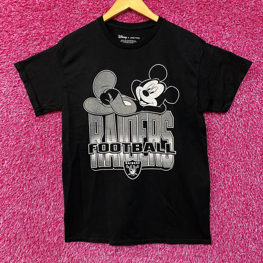 Disney x Junk Food NFL Football Raiders Mickey Mouse T-Shirt Small