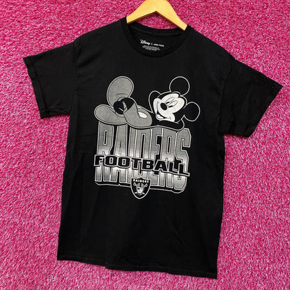 Disney x Junk Food NFL Football Raiders Mickey Mouse T-Shirt Small