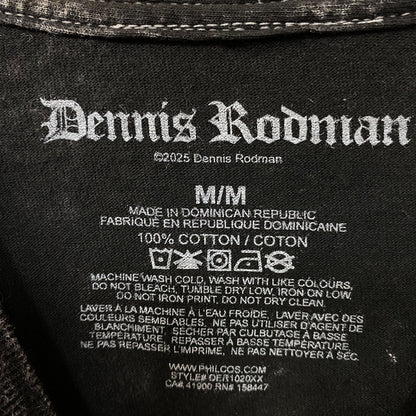 Dennis Rodman Big Face Graphic Mineral Wash Tshirt size Medium