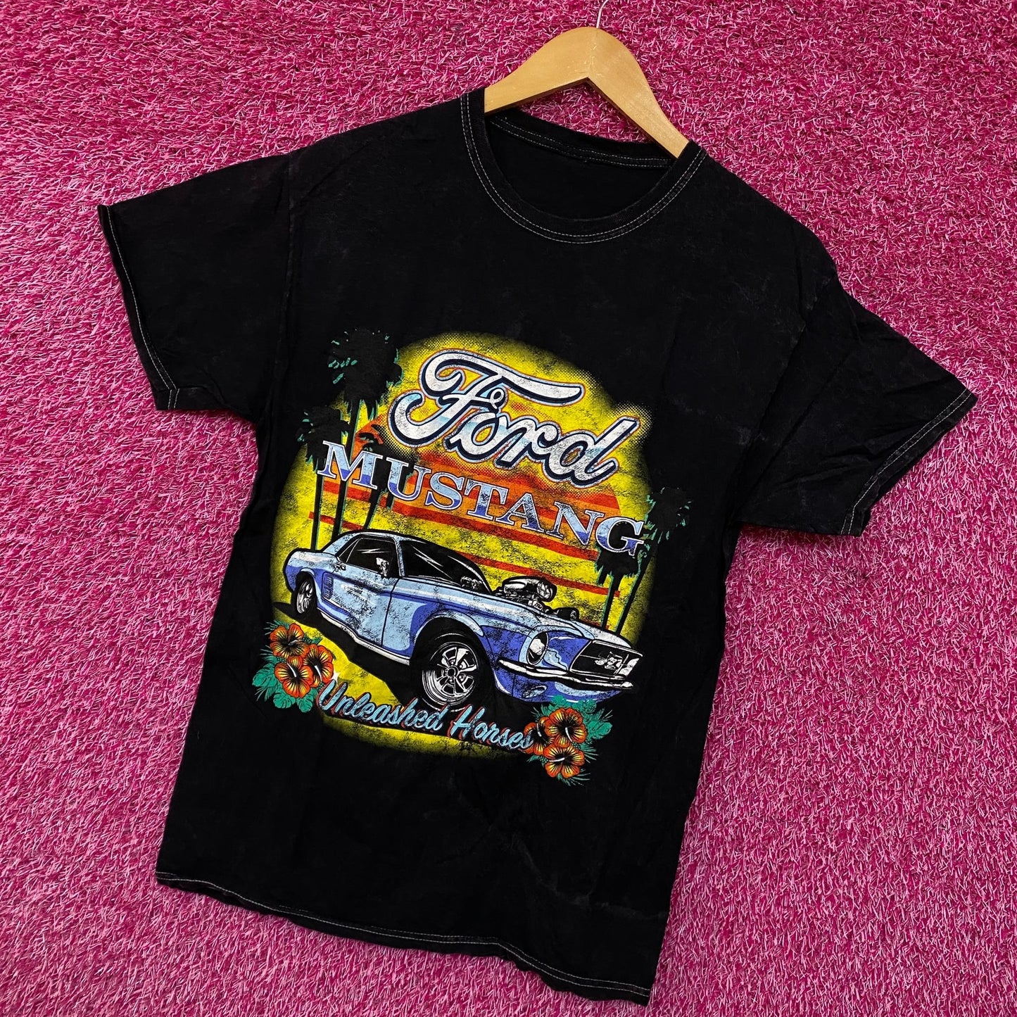 Ford Mustang Sunset Tshirt size small