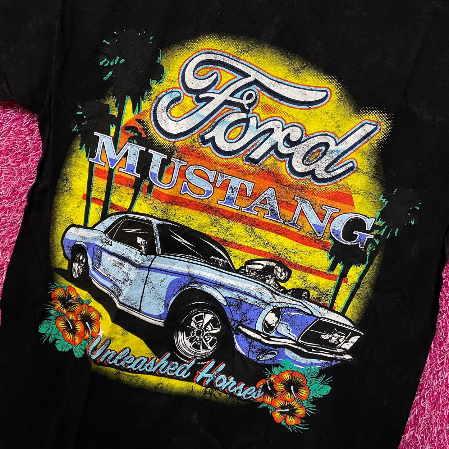 Ford Mustang Sunset Tshirt size small