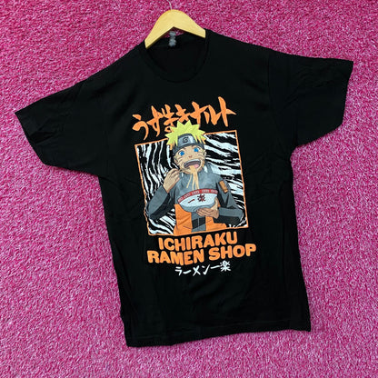 Naruto Uzumaki Ichiraku Ramen Shop Anime T-Shirt Large