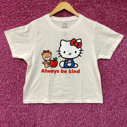 Sanrio Hello Kitty Always Be Kind Kawaii Crop Top Medium