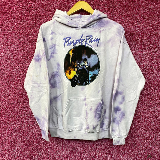 Prince the Revolution Purple Rain Album Art Funk Rock Tie-Dye Hoodie Small