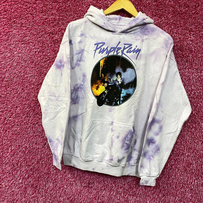 Prince the Revolution Purple Rain Album Art Funk Rock Tie-Dye Hoodie Small